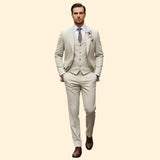 Men's Three-Piece Suit – Slim Trousers & Waistcoat