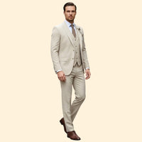 Men's Three-Piece Suit – Slim Trousers & Waistcoat