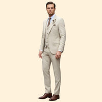 Men's Three-Piece Suit – Slim Trousers & Waistcoat