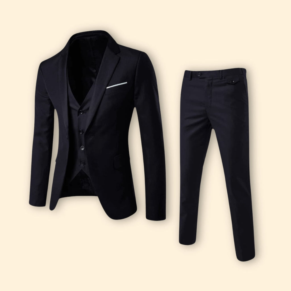 Men's Three-Piece Suit Set – Office & Formal