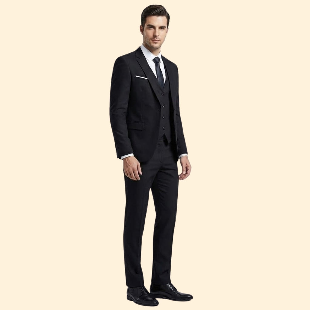 Men's Three-Piece Suit Set – Office & Formal