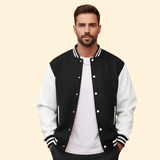 Men's Varsity Bomber Jacket – Contrast Trim