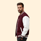 Men's Varsity Bomber Jacket – Contrast Trim