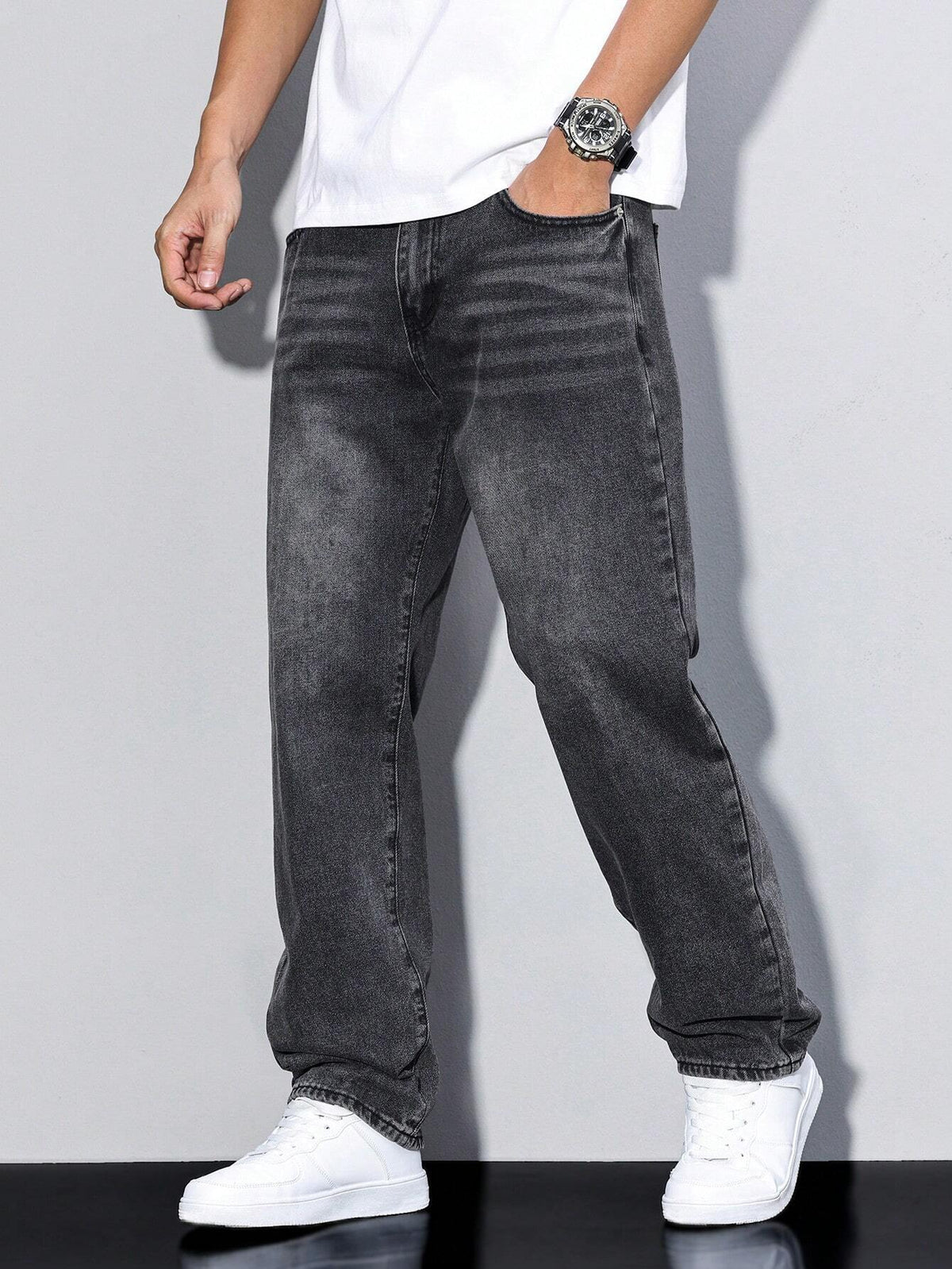 Men's Baggy Jeans | Relaxed Fit Denim | Casual Urban Style | Everyday Wear for Comfort and Versatility
