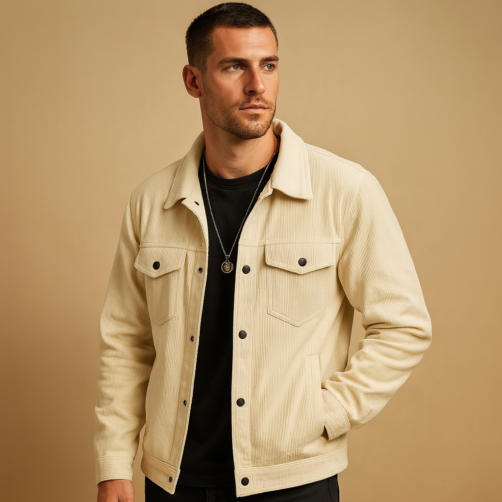 Men's Corduroy Jacket | Classic Casual Outerwear | Versatile Layering Piece for Everyday Wear