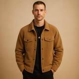 Men's Corduroy Jacket | Classic Casual Outerwear | Versatile Layering Piece for Everyday Wear