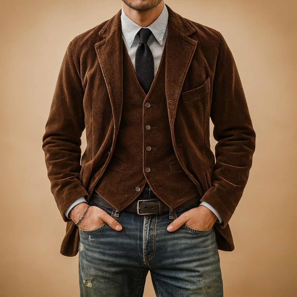 Men's Corduroy Jacket | Classic Casual Outerwear | Versatile Layering for Everyday Wear