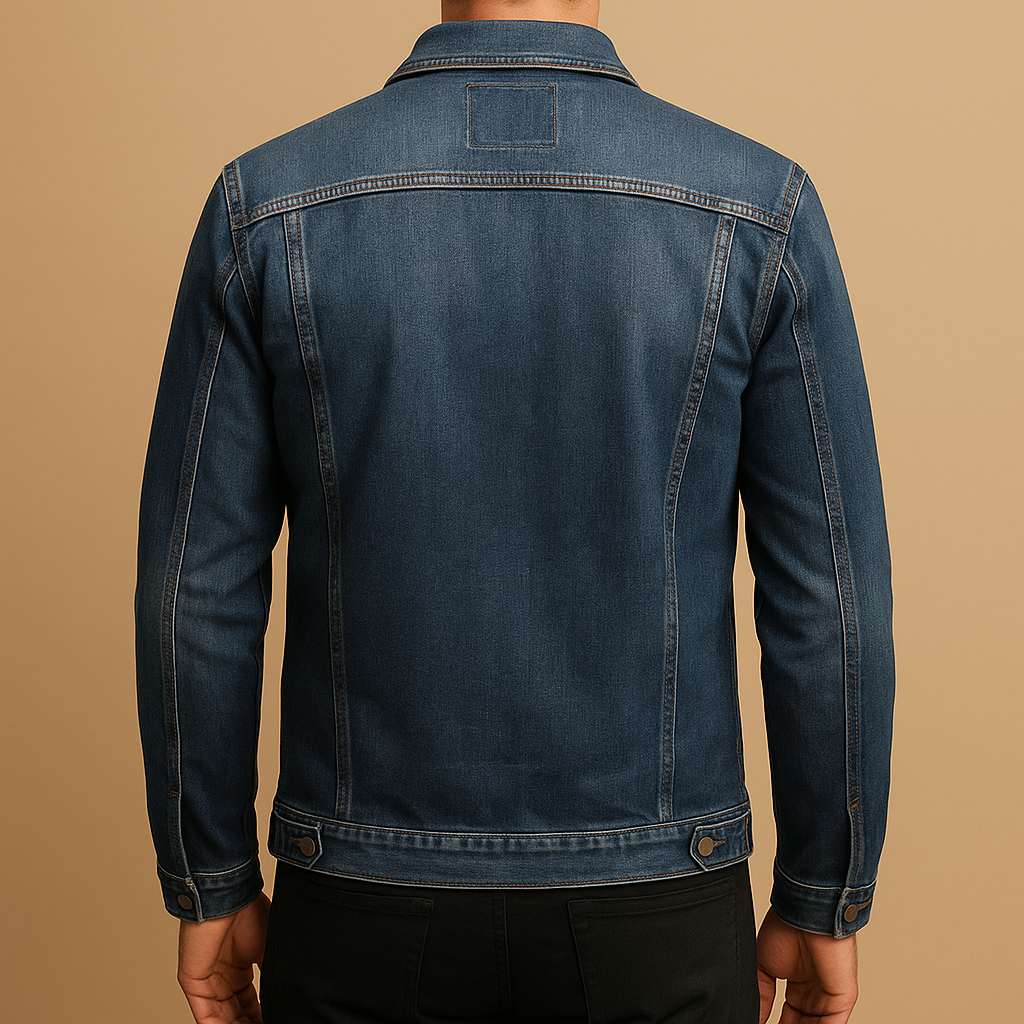 Men's Denim Jacket | Durable Cotton | Casual Style | Everyday Outerwear for Men