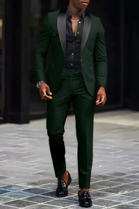 Men's Fitted Two-Piece Suit for Wedding Guests | Formal Attire in Classic Design