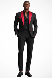 Men's Fitted Two-Piece Suit for Wedding Guests | Formal Attire in Classic Design
