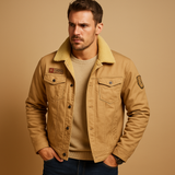 Men's Fleece Motorcycle Jacket | Warm Riding Gear | Casual Biker Style | Comfortable Outerwear for Motorcyclists