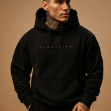 Men's Hooded Sweatshirt - Soft Cotton Blend - Modern Fit - Casual Everyday Wear