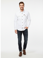 Men's Lightweight Breathable Shirt with Chest Pockets for Outdoor Activities and Casual Wear
