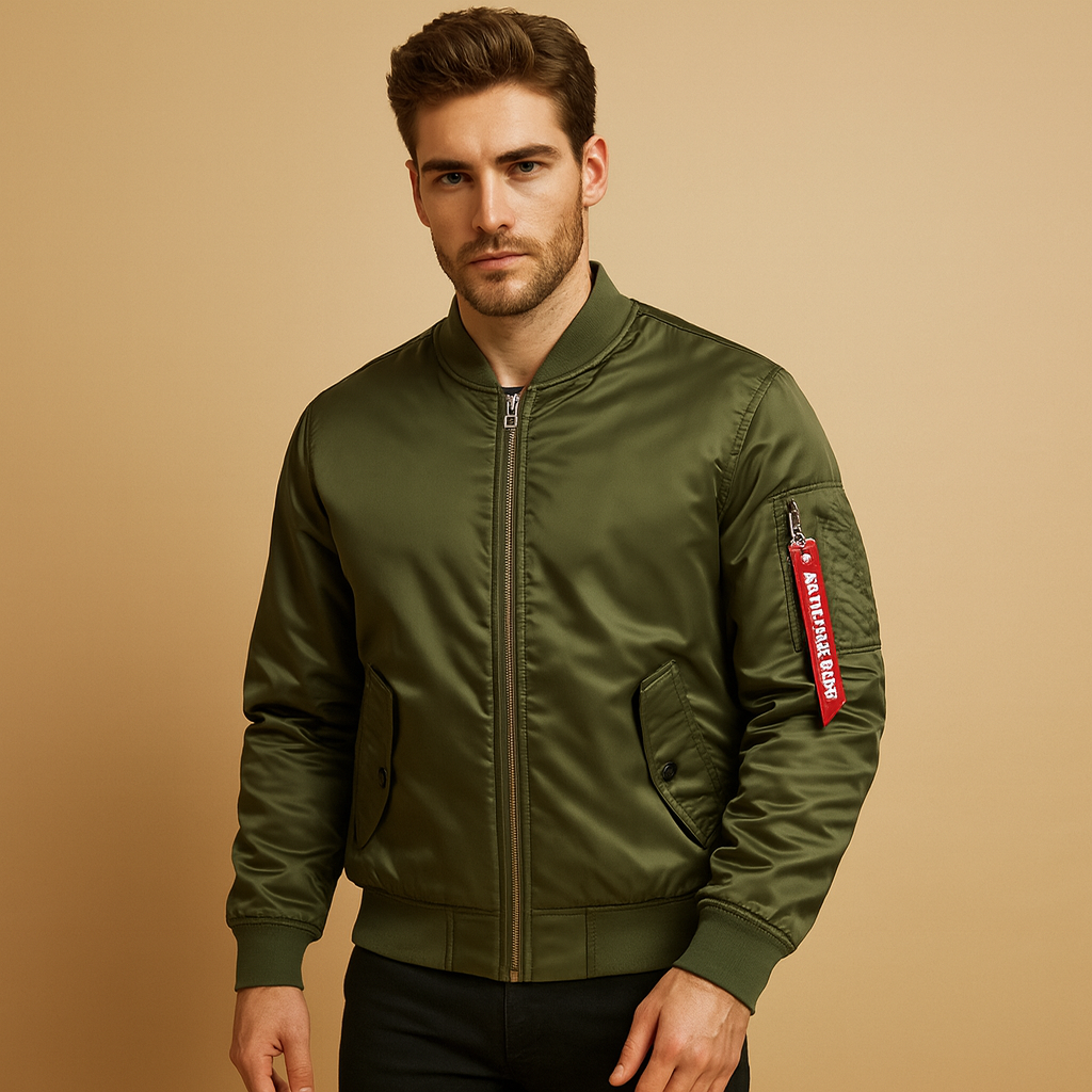 Men's Lightweight Water-Resistant Jacket - Casual Outdoor Style for Hiking and Everyday Use