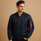 Men's Lightweight Water-Resistant Jacket - Casual Outdoor Style for Hiking and Everyday Use