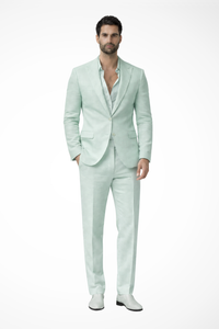 Men's Linen Relaxed Fit Summer Wedding Guest Suit - Lightweight & Comfortable