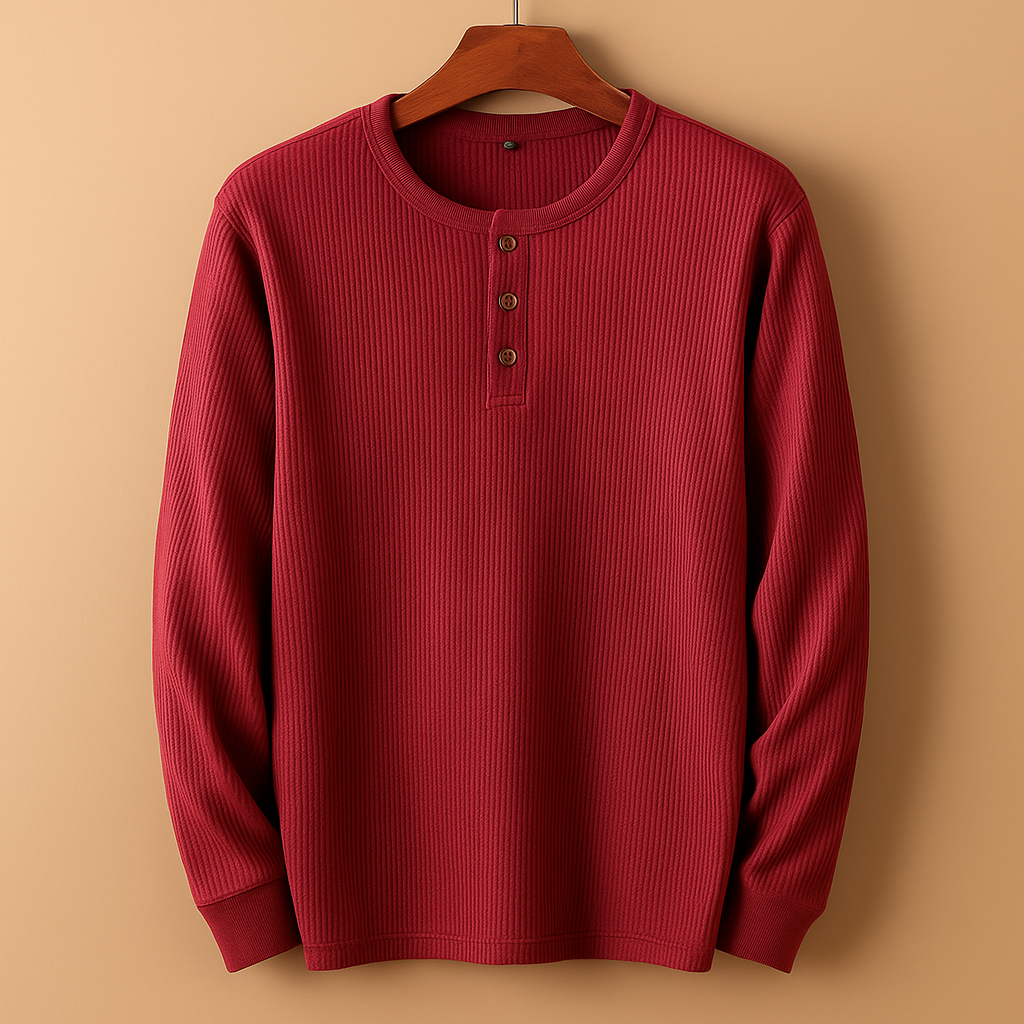 Men's Long Sleeve Casual Shirt - Comfortable Cotton Blend - Versatile Everyday Wear - Multiple Color Options Available