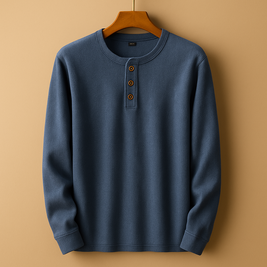 Men's Long Sleeve Casual Shirt - Comfortable Cotton Blend - Versatile Everyday Wear - Multiple Color Options Available