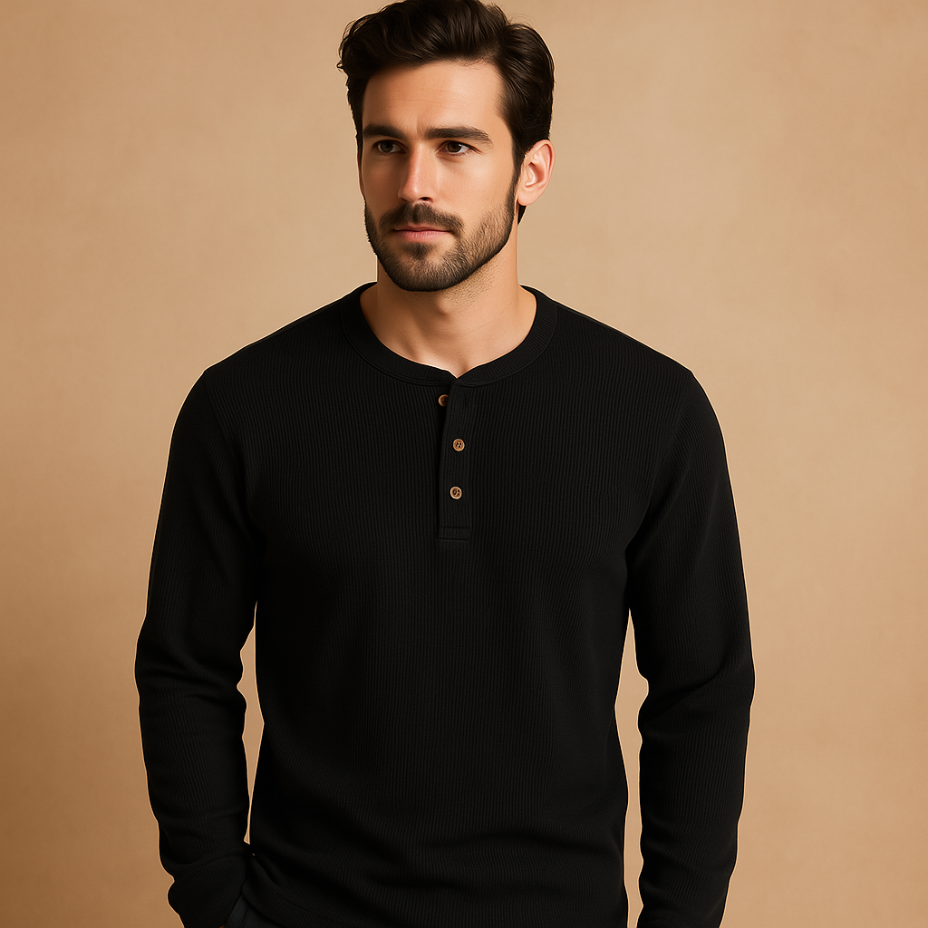 Men's Long Sleeve Casual Shirt - Comfortable Cotton Blend - Versatile Everyday Wear - Multiple Color Options Available