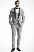 Men's Tailored Three-Piece Summer Wedding Suit - Lightweight Fabric, Formal Attire