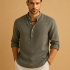 Men's White Dress Shirt | Cotton Blend | Short Sleeve & Long Sleeve | Casual or Formal Wear Options