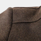 Men's Wool-Blend Stand-Collar Coat with Removable Padded Vest for Versatile Cold Weather Wear