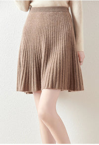 Merino Wool A-Line Skirt - Comfortable Everyday Wear for Women - Stylish and Versatile Design