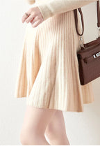 Merino Wool A-Line Skirt - Comfortable Everyday Wear for Women - Stylish and Versatile Design