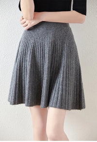 Merino Wool A-Line Skirt - Comfortable Everyday Wear for Women - Stylish and Versatile Design