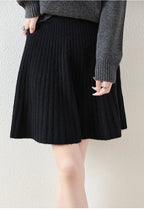 Merino Wool A-Line Skirt - Comfortable Everyday Wear for Women - Stylish and Versatile Design