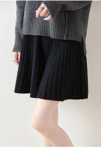 Merino Wool A-Line Skirt - Comfortable Everyday Wear for Women - Stylish and Versatile Design