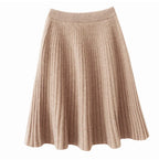 Merino Wool A-Line Skirt - Comfortable Everyday Wear for Women - Stylish and Versatile Design