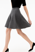 Merino Wool A-Line Skirt - Comfortable Everyday Wear for Women - Stylish and Versatile Design