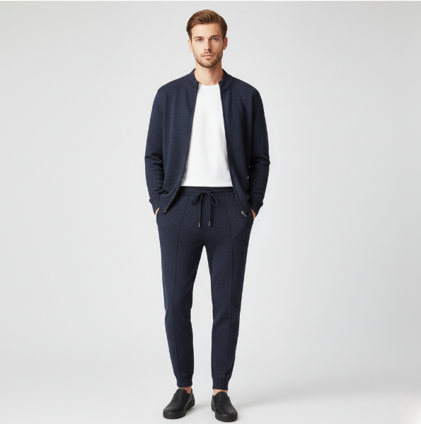 Merino Wool Tracksuit - Soft Athletic Wear for Sports and Leisure - Comfortable Fit for Active Lifestyle