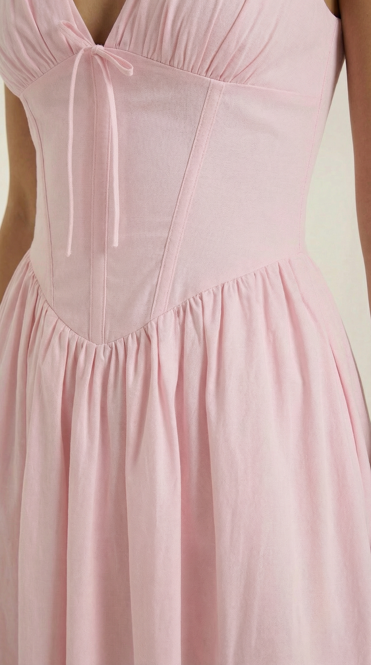 Midi Plunge Dress in Soft Fabric - Elegant Casual Wear for Parties and Events