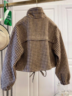 Plaid Pilot Jacket for Women – Casual Wear, Autumn Fashion
