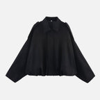 Oversized Jacket with Structured Collar – Casual Wear, Layering Essentials