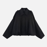 Oversized Jacket with Structured Collar – Casual Wear, Layering Essentials