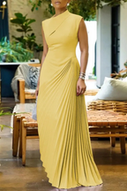 One Shoulder Pleated Maxi Dress for Women | Wedding Guest & Race Day Attire
