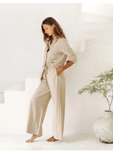 Oversized Linen Shirt with Pockets for Casual Wear and Everyday Comfort