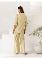 Oversized Linen Shirt with Pockets for Casual Wear and Everyday Comfort