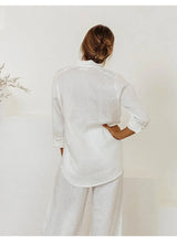 Oversized Linen Shirt with Pockets for Casual Wear and Everyday Comfort