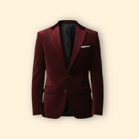 Men's Velvet Evening Blazer – Slim Fit