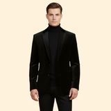 Men's Velvet Evening Blazer – Slim Fit