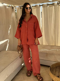 Relaxed Linen Sorrento Set for Comfortable Casual Wear
