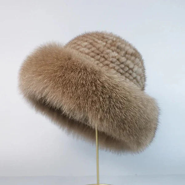 Women's Mink Fur Hat – Warm Winter Accessory