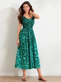 Floral Maxi Dress - Lightweight Fabric - Bohemian Style - Summer Wear