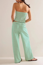 Linen Striped Bedding Set - Soft and Breathable - Ideal for Home Decor