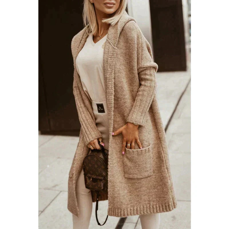 Women's Longline Open Cardigan – Relaxed Layering