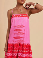 Floral Print Maxi Dress in Lightweight Fabric for Casual Wear